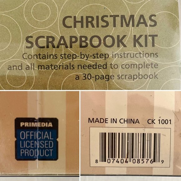 Creating Keepsakes Christmas Scrapbook Kit New Red Green White Gold - Picture 10 of 16